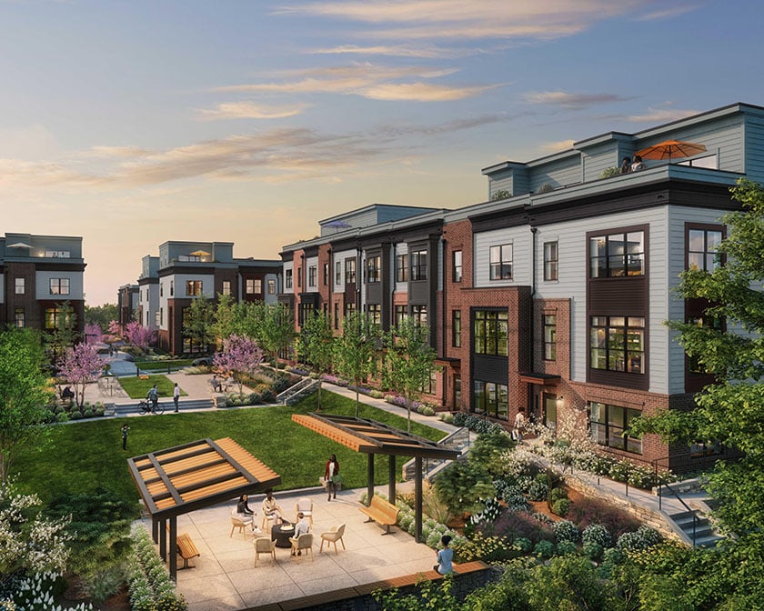 Tysons Ridge New elevator townhomes coming soon